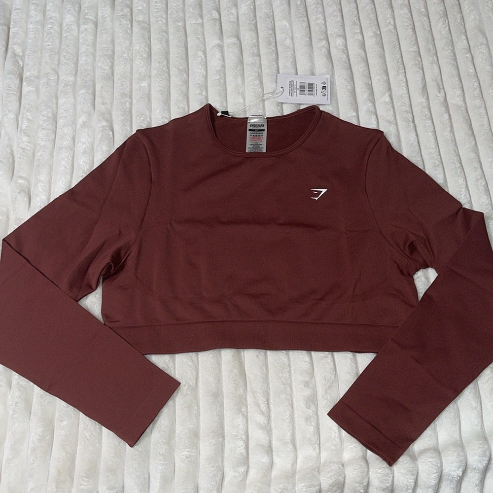 Gymshark Everyday Seamless Long Sleeve Crop Top | Size XXL